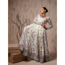 Ivory Heritage Premium Lawn 3 Piece Frock Set